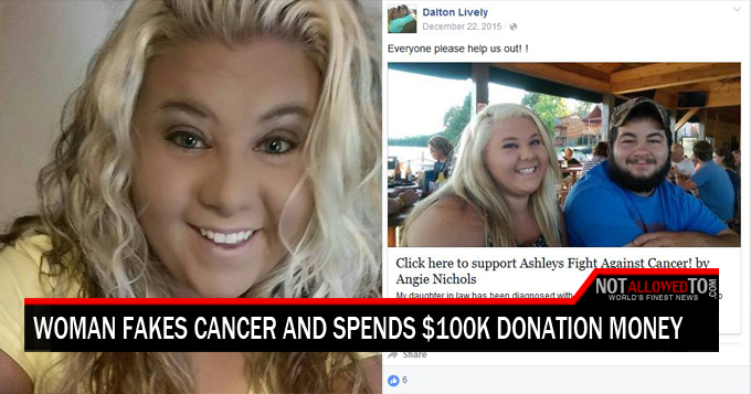 faking cancer to collect money