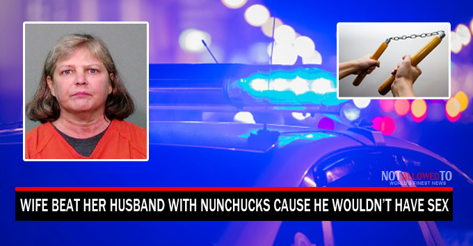 Wife Beat Her Husband With Nunchucks