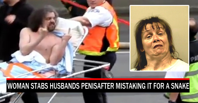 Woman Stabs Husbands